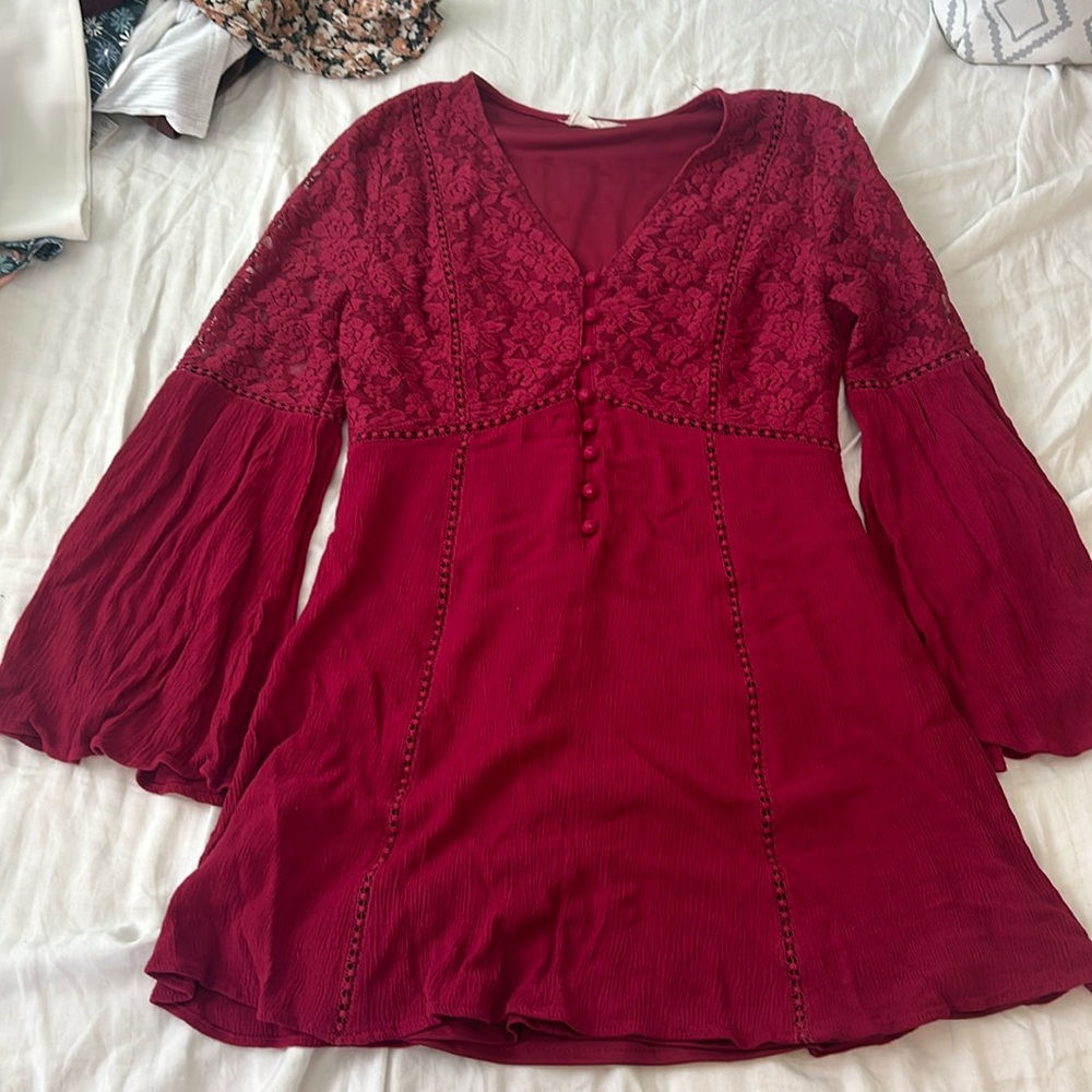 Maroon colored dress it’s a medium from alter’d state